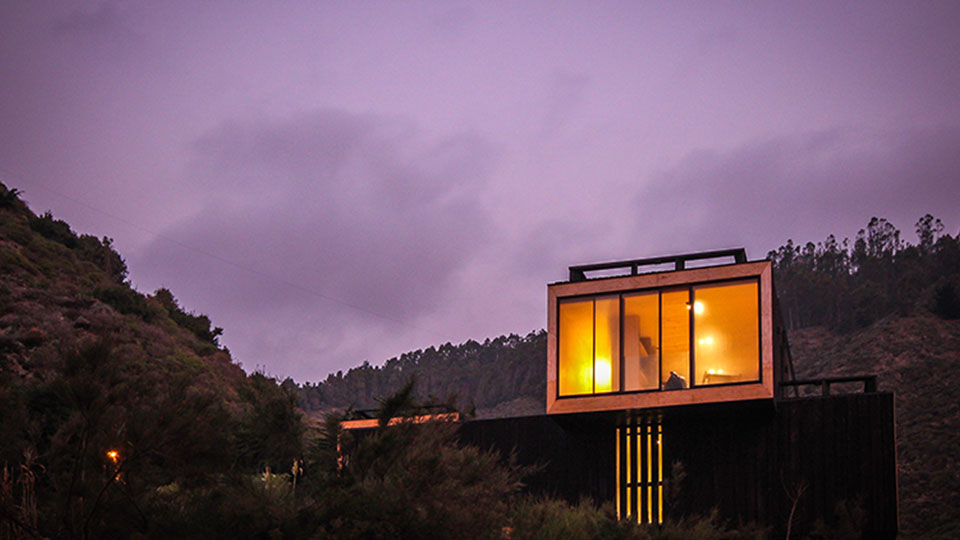 the  villa overlooks dramatic mountainous scenery